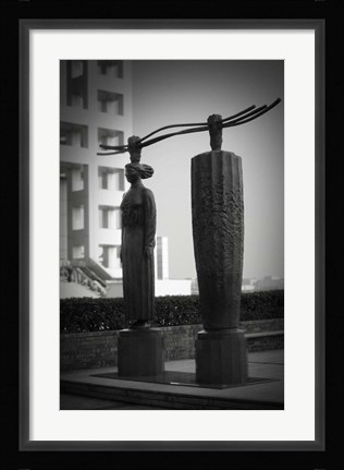 Framed Tokyo City Sculpture Print