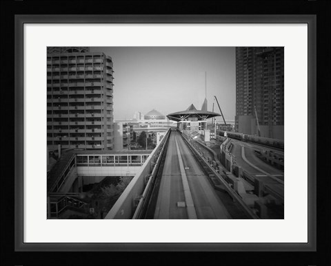 Framed Tokyo Train Ride 1 Print