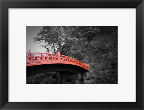 Framed Nikko Red Bridge Print