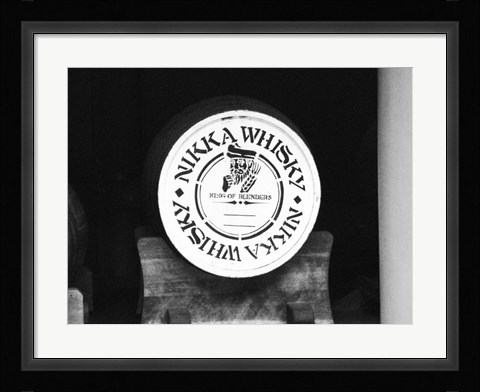 Framed Nikko Whiskey Barrel Print