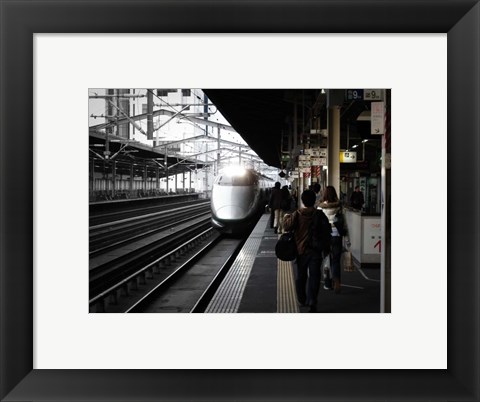 Framed Arriving Train Print