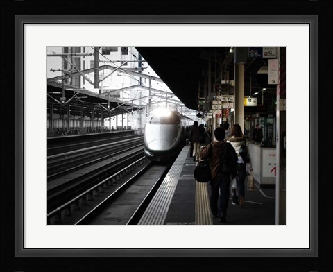 Framed Arriving Train Print