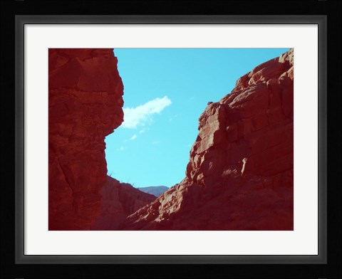 Framed Rocks And Sky Print