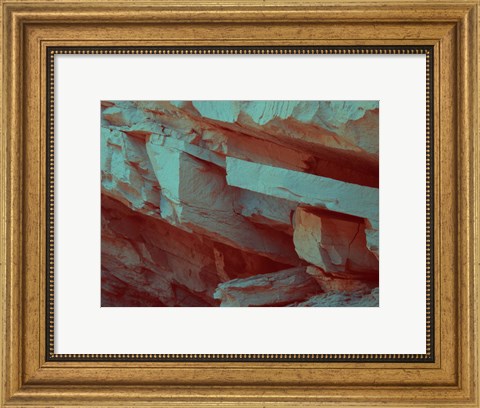 Framed Layers Of Rock Print