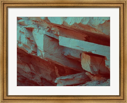 Framed Layers Of Rock Print