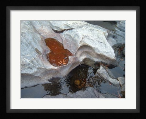 Framed River Stone Print