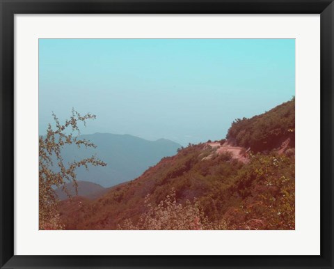 Framed Southern California Mountains Print