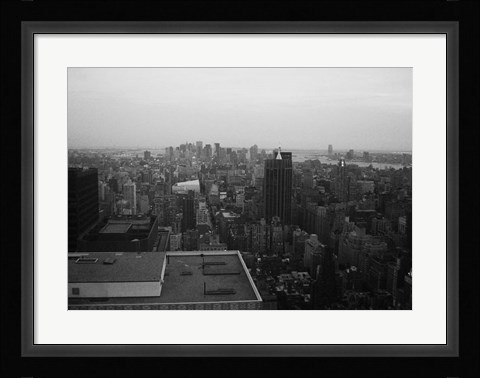 Framed NYC From The Top 5 Print