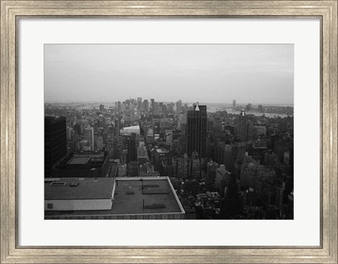 Framed NYC From The Top 5 Print