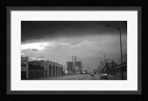 Framed GM Detroit Print
