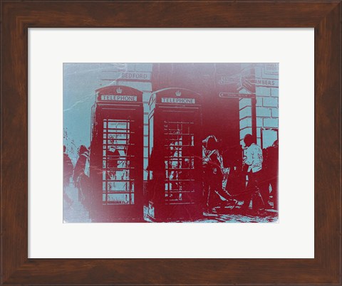 Framed London Telephone Booth Print