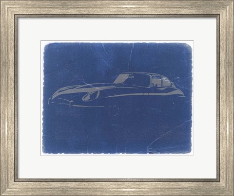 Framed Jaguar E Type Print