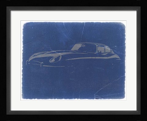 Framed Jaguar E Type Print