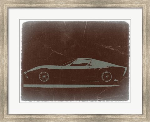 Framed Lamborghini Miura Print