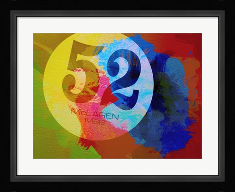 Framed Mclaren Watercolor Print