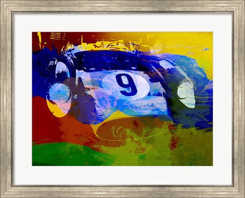 Framed Ferrari Testarossa Watercolor Print
