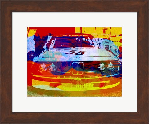 Framed BMW Racing Watercolor Print
