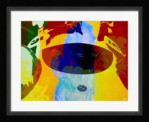 Framed Bmw Open Cockpit Watercolor Print