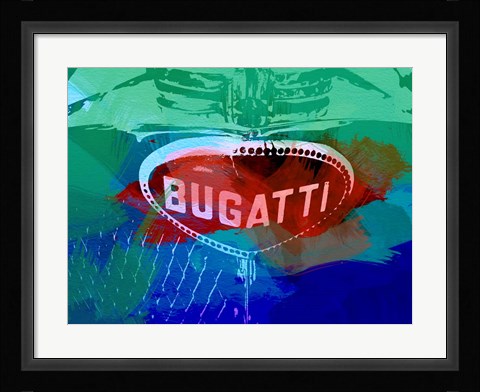Framed Bugatti Grill Print