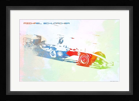 Framed Michael Schumacher Print