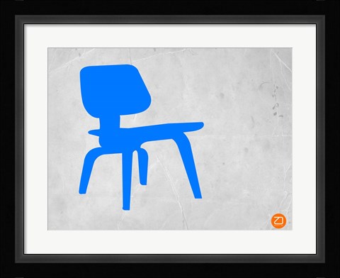 Framed Eames Blue Chair Print