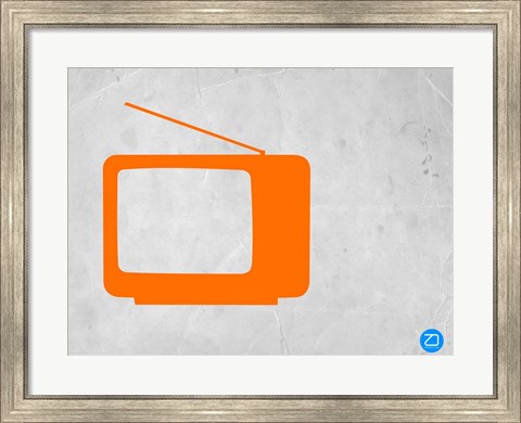 Framed Orange TV Vintage Print