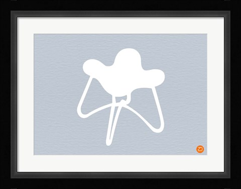 Framed White Stool Print
