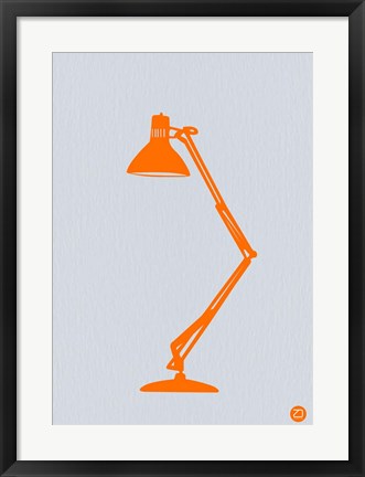 Framed Orange Lamp Print
