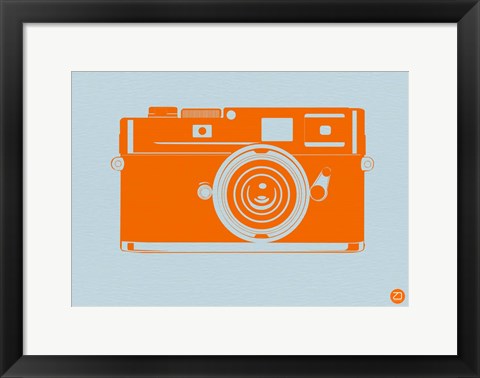 Framed Orange Camera Print