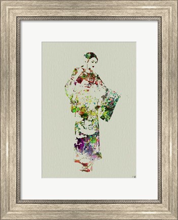 Framed Kimono Dancer 3 Print