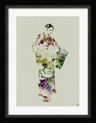 Framed Kimono Dancer 3 Print