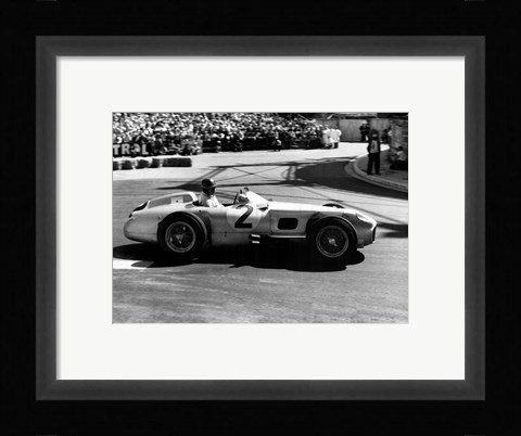 Framed Grand Prix de Monaco 1955 Print
