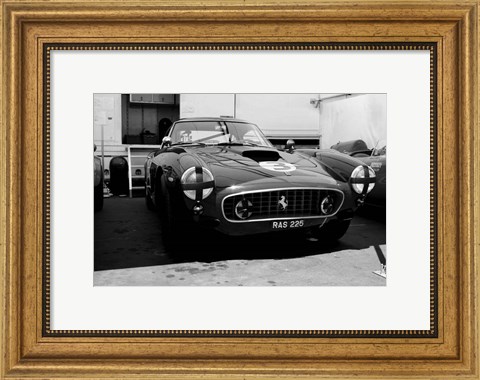 Framed Ferrari in the Pit Print