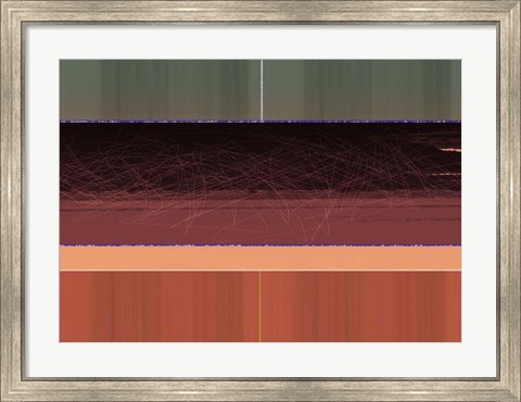 Framed Abstract Brown Field Print