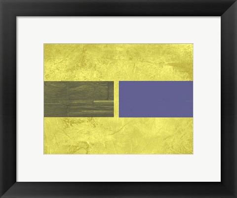 Framed Yellow Mist 3 Print
