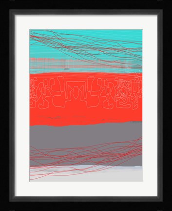 Framed Aquatic Breeze 3 Print