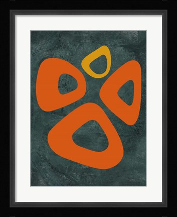 Framed Abstract Oval Shape 2 Print