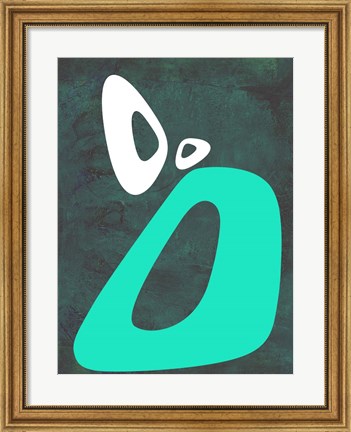 Framed Abstract Oval Shape 5 Print