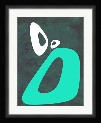 Framed Abstract Oval Shape 5 Print