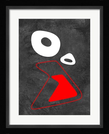 Framed Abstract Oval Shape 6 Print