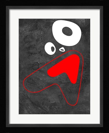 Framed Abstract Oval Shape 7 Print