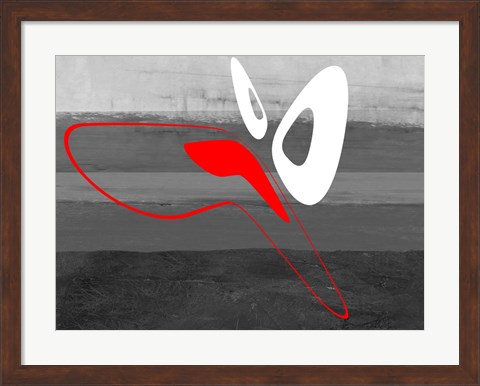 Framed Abstract Oval Shape 8 Print