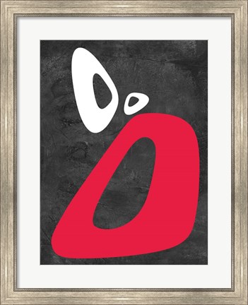 Framed Abstract Oval Shape 9 Print