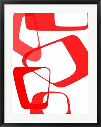Framed Abstract Rings 3 Print