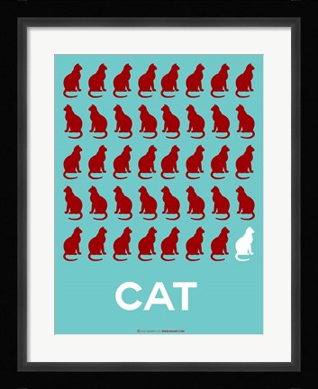 Framed Cat Print