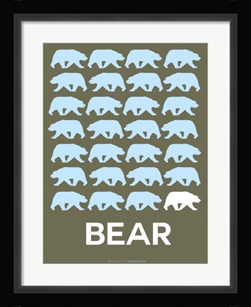 Framed Bear Print