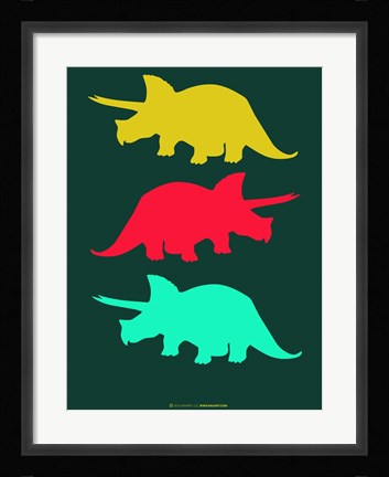 Framed Dinosaur Family 7 Print