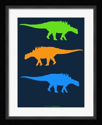 Framed Dinosaur Family 10 Print