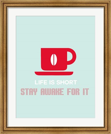 Framed Coffee Red Print