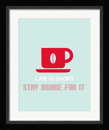 Framed Coffee Red Print